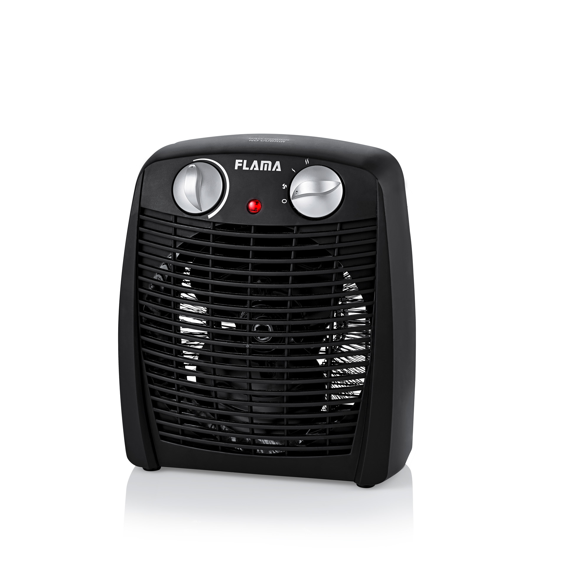 Calefactor Flama 2308FL, 2000W, VERTICAL negro